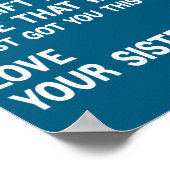 Dear Brother I Tried To Find The Present Funny Sis Poster (Hoek)