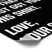 Dear Brother Quote Funny Sibling Humor Joke From S Poster (Hoek)