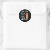 Dear Daddy Labradoodle Dog Dad Father's Day Ronde Sticker (Tas)