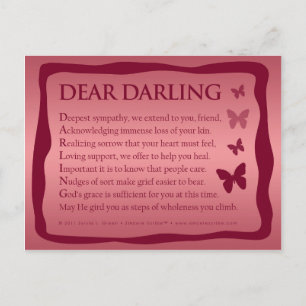 Dear Darling (Acrostic) Briefkaart