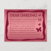 Dear Darling (Acrostic) Briefkaart (Voorkant)