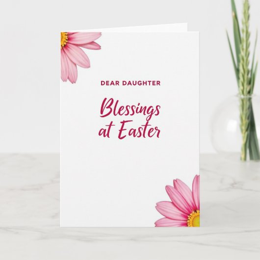 Dear Daughter Easter Blessings Card Kaart (Voorkant)