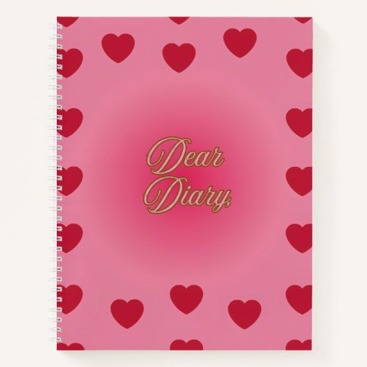 "Dear Diary" Spiral Notebook  Notitieboek (Voorkant)