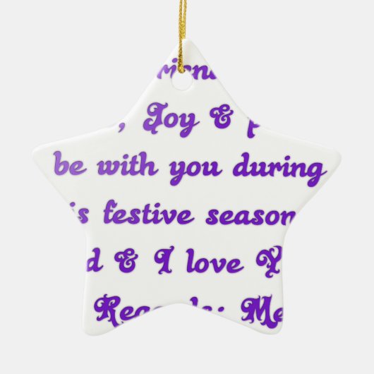 "Dear Friend" feestelijke seizoensgroet Keramisch Ornament (Voorkant)