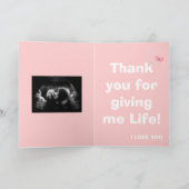 DEar Geboorte moeder, Gepersonaliseerd Feestdagen Kaart (Binnen)