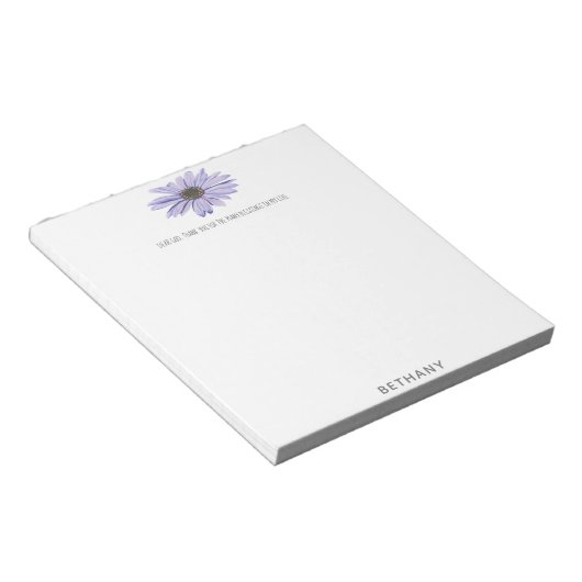 Dear God thank you for gewonden Daisy Notepad Notitieblok (Schuin)