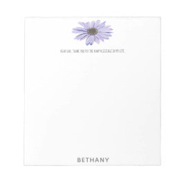Dear God thank you for gewonden Daisy Notepad Notitieblok