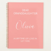 Dear Granddaughter: A Lifetime of Love in Letters Planner (Voorkant)