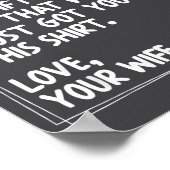 Dear Husband Matching Couples Style For Him And He Poster (Hoek)