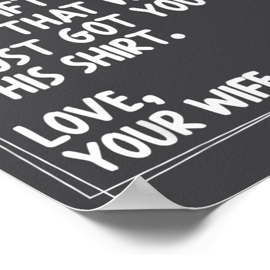 Dear Husband Matching Couples Style For Him And He Poster (Hoek)