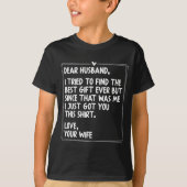 Dear Husband Matching Couples Style For Him And He T-shirt (Voorkant)