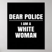 Dear Lice I Am A White Woman Shirt Funny Gift  Poster (Voorkant)