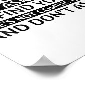 Dear Math Stop Asking Me Euphemism Quote Poster (Hoek)