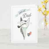 Dear Ol' Dad Coolest Cat of them All Kaart (Gele Bloem)