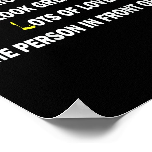 Dear Person Behind Me Funny Retro Quotes &amp; App Poster (Hoek)