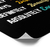 Dear Person Behind Me Visible Loved Deserving Beau Poster (Hoek)