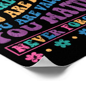 Dear Person Behind Me You Are Deserving Beloved An Poster (Hoek)