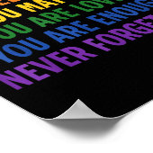 Dear Person Behind Me You Sitive Quote Be Kind Lov Poster (Hoek)