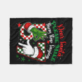 Dear Santa 67 Funny Christmas Six Seven 6-7 Meme M Fleece Deken (Voorkant (Horizontaal))