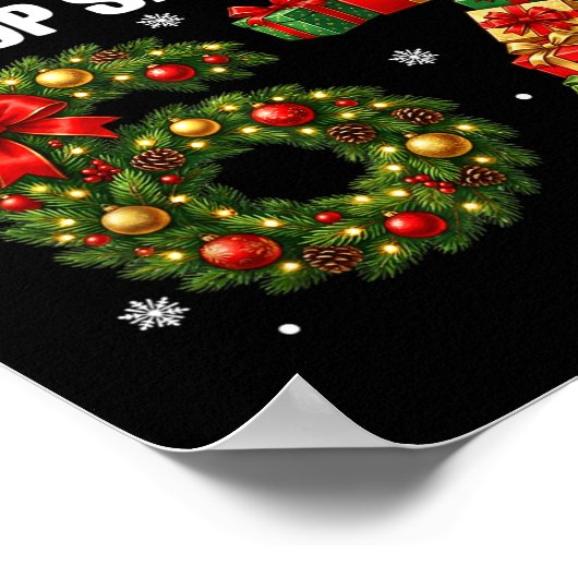 Dear Santa 67 Funny Christmas Six Seven 6-7 Men Wo Poster (Hoek)