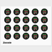 Dear Santa 67 Funny Christmas Six Seven 6-7 Men Wo Ronde Sticker (Vel)
