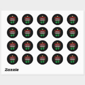 Dear Santa 67 Funny Christmas Six Seven 6-7 Men Wo Ronde Sticker (Vel)