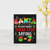 Dear Santa 67 Funny Christmas Stop Saying Six Seve Kaart (Gele Bloem)
