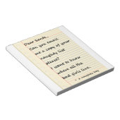 DEAR SANTA-BRIEF van een stoute jongen Notitieblok (Schuin)