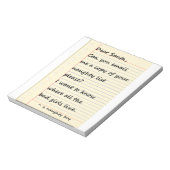 DEAR SANTA-BRIEF van een stoute jongen Notitieblok (Linkerzijde)