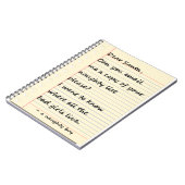 DEAR SANTA-BRIEF van een stoute jongen Notitieboek (Linkerzijde)