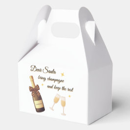 Dear Santa Champagne Design Bedankdoosjes