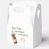 Dear Santa Champagne Design Bedankdoosjes (Open)