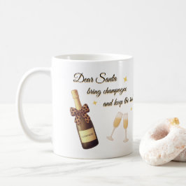 Dear Santa Champagne Design Koffiemok