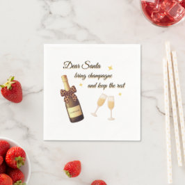 Dear Santa Champagne Design Servet