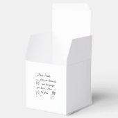 Dear Santa Champagne & Diamonds Line Art Design Bedankdoosjes (Geopend)