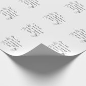 Dear Santa Champagne & Diamonds Line Art Design Cadeaupapier (Hoek)