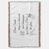 Dear Santa Champagne & Diamonds Line Art Design Deken (Voorkant Verticaal)