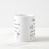 Dear Santa Champagne & Diamonds Line Art Design Koffiemok (Center)