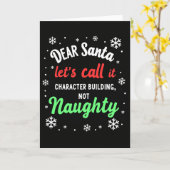 Dear Santa Christmas Card Character Building Kaart (Gele Bloem)
