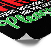 Dear Santa Cookies And Milk Are My Guilty Pleasure Poster (Hoek)