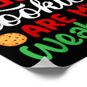 Dear Santa Cookies Are My Weakness! Funny Christma Poster (Hoek)