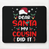 Dear Santa Cousin Did Its Candy Cane Christmas Par Muismat (Voorkant)