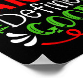 Dear Santa Define Good Christmas Humor Quotes Fami Poster (Hoek)