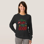Dear Santa Define Good Holiday Kids Christmas T-shirt (Voorkant volledig)