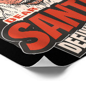 Dear Santa Define Naughty New Year Quote  Poster (Hoek)