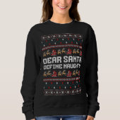 Dear Santa Define Naughty Sweater (Voorkant)