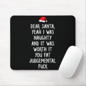 Dear Santa Funny Inappropriate Christmas Muismat (Met muis)