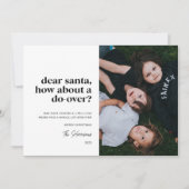 Dear Santa, How About a Do-Over Multiple Photo  Feestdagenkaart (Voorkant)