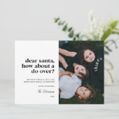 Dear Santa, How About a Do-Over Multiple Photo  Feestdagenkaart (Staand voorkant)