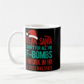 Dear Santa Human Resources Funny Hr Christmas 2023 Koffiemok (Links)